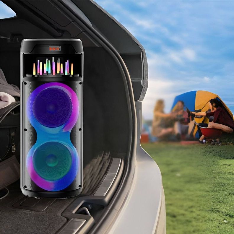 Parlante Altavoz Karaoke Portatil Usb Bluetooth Aux Lau-6