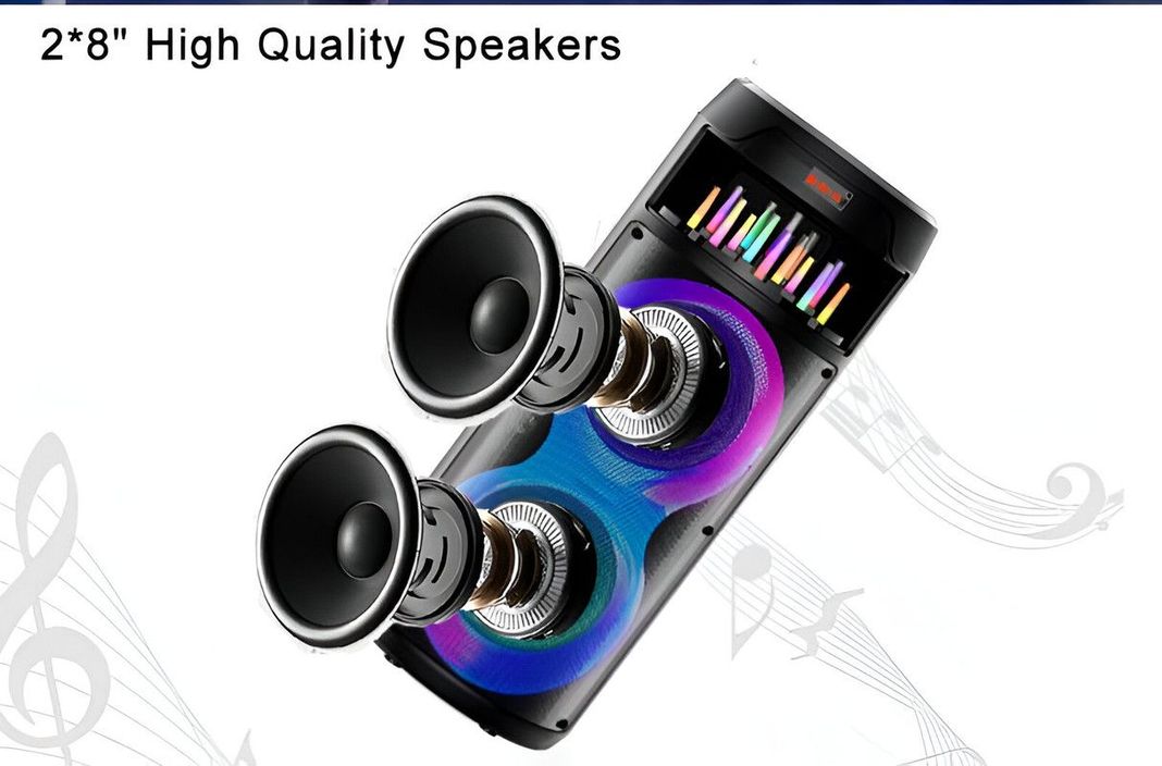 Parlante Altavoz Karaoke Portatil Usb Bluetooth Aux Lau-7