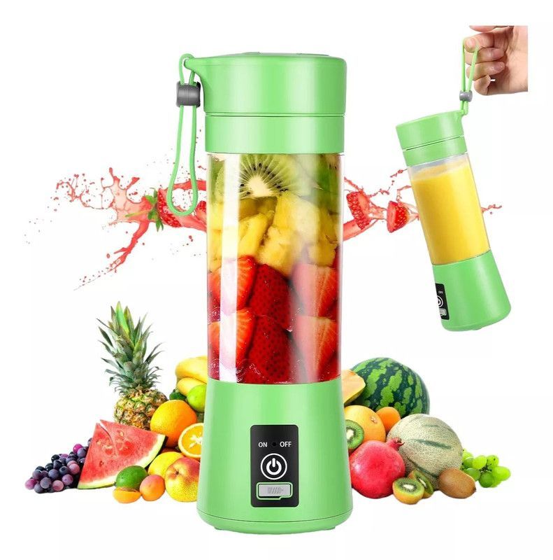 Exprimidor Mini Recargable USB 400ml Batidora Frutas Lau-2