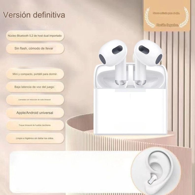 Audifonos Auriculares Inalambrico Bluetooth Carga Rapida Lau-5
