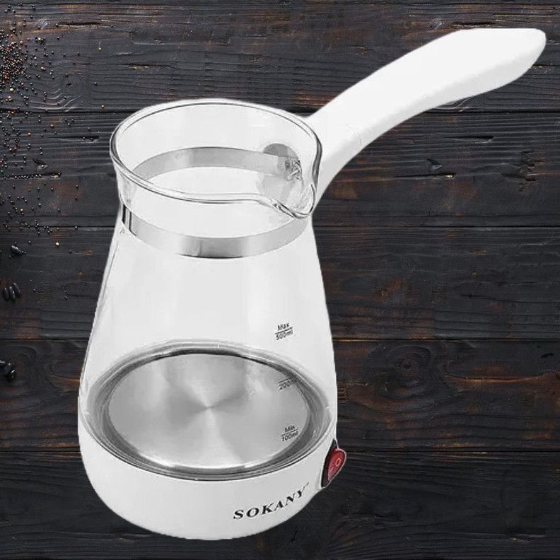 Hervidora Jarra Tetera Cafetera Vidrio Te Cocina 500ml Lau-3