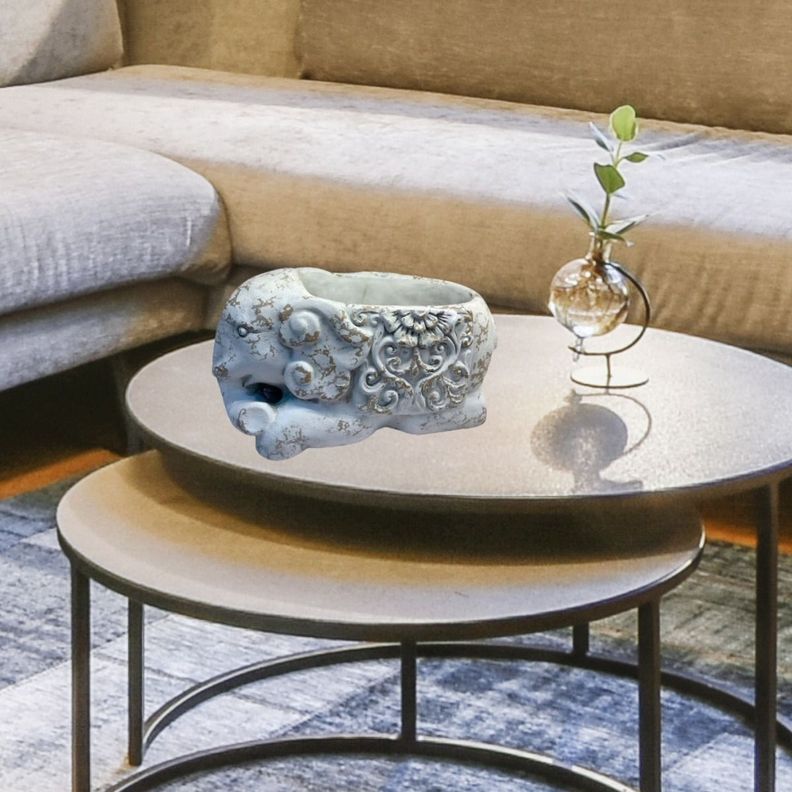 Portavela Candelabro Elefante Decorativo Jhn-2