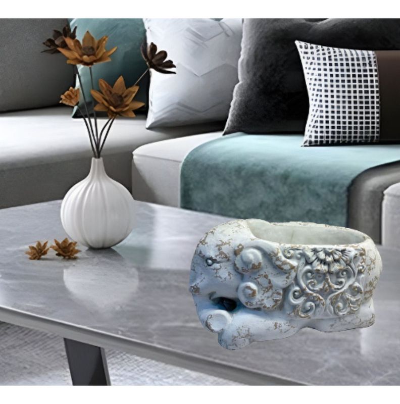Portavela Candelabro Elefante Decorativo Jhn-9