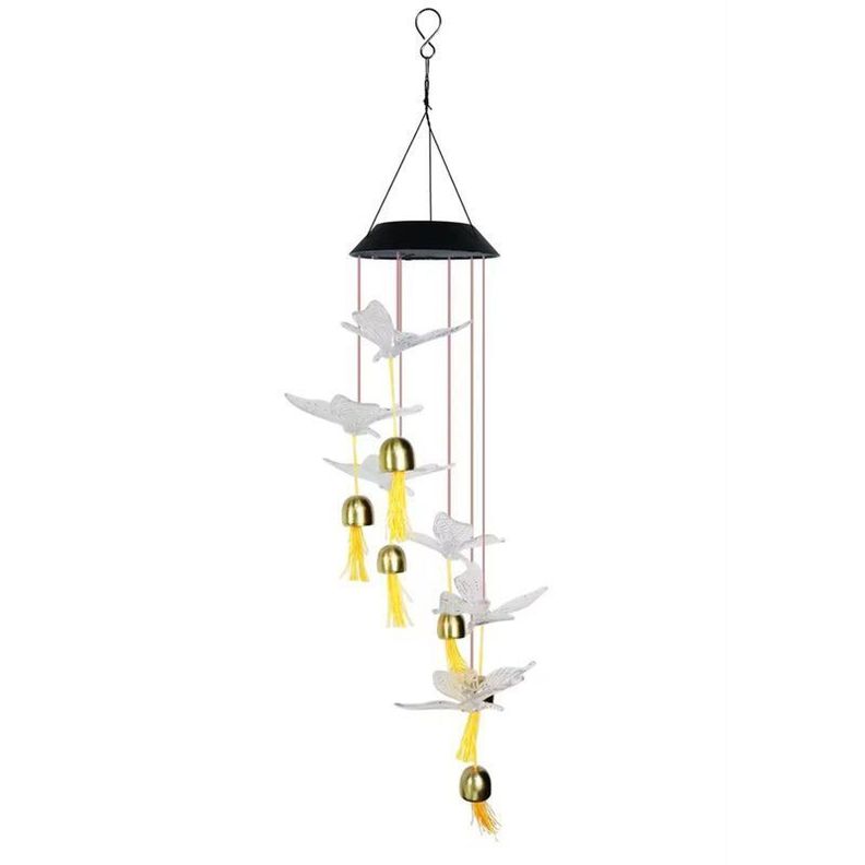 Lampara Solares Campanillas Exterior Led Patio Jardin Lau-0
