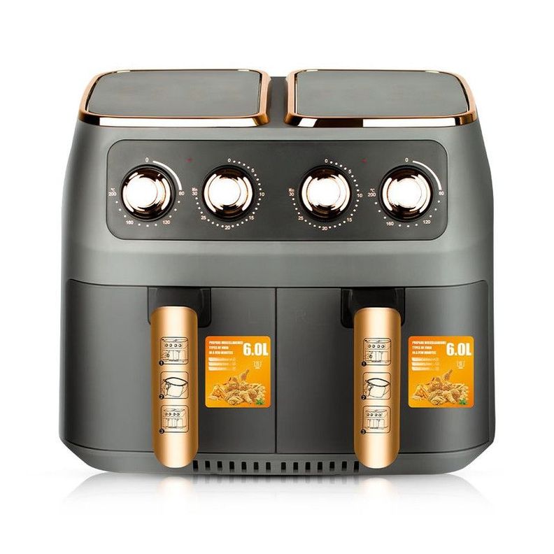 Freidora Aire Doble Canasta Capacidad 12L Cocina Lau-0