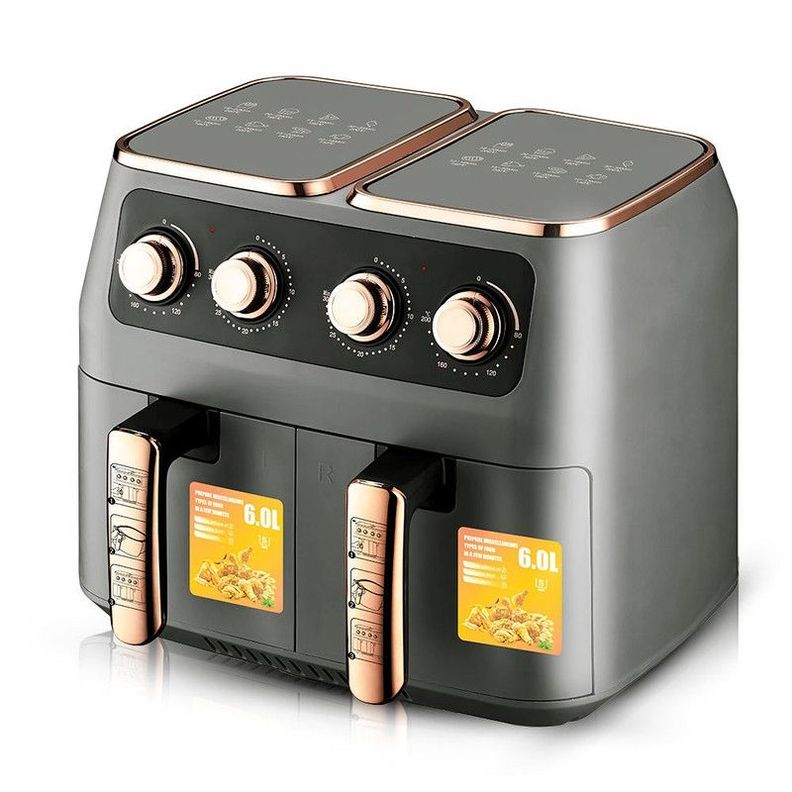 Freidora Aire Doble Canasta Capacidad 12L Cocina Lau-1