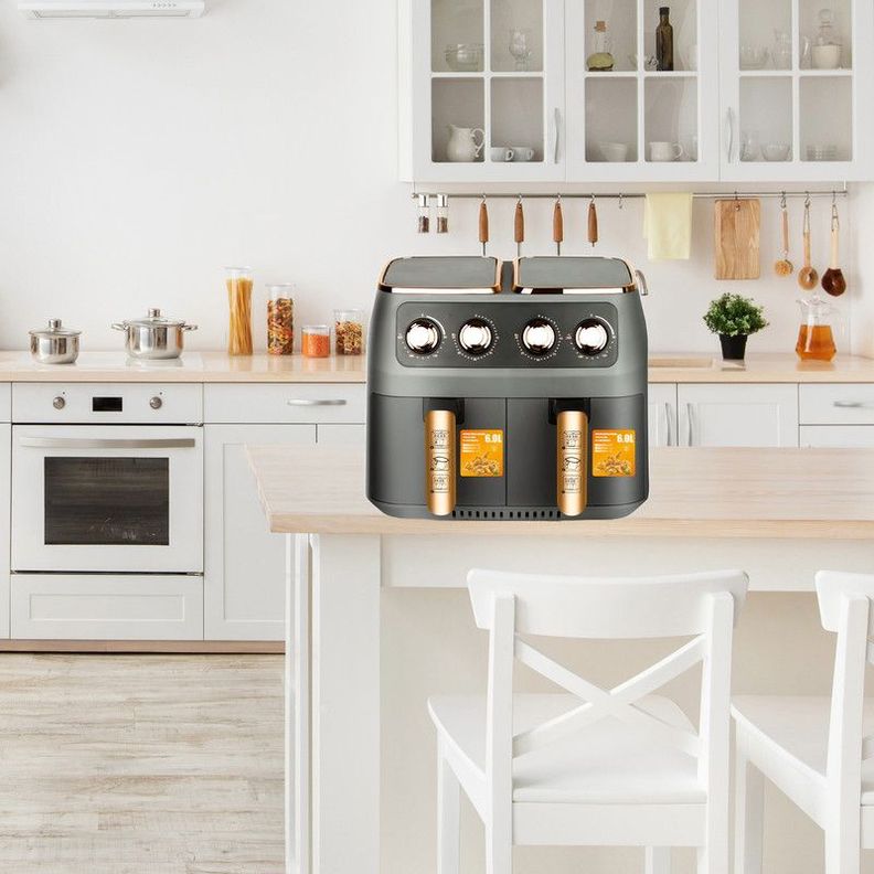 Freidora Aire Doble Canasta Capacidad 12L Cocina Lau-6