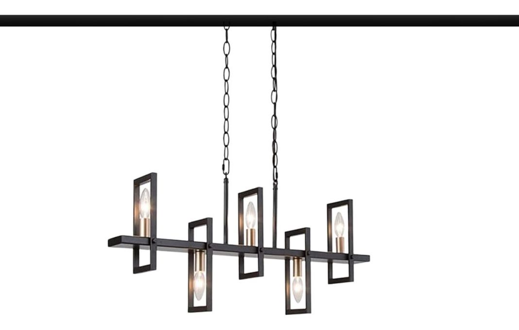 Lámpara Colgante Industrial Moderna 5 Luces Sala Cocina Jhn-1