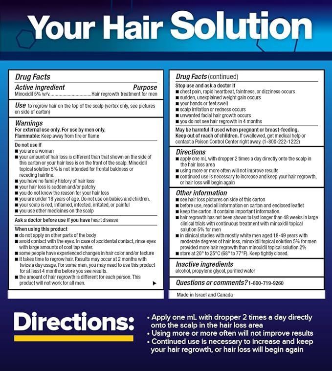 Minoxidil KIRKLANDS 5% Tratamiento Capilar Para 6 Meses-1