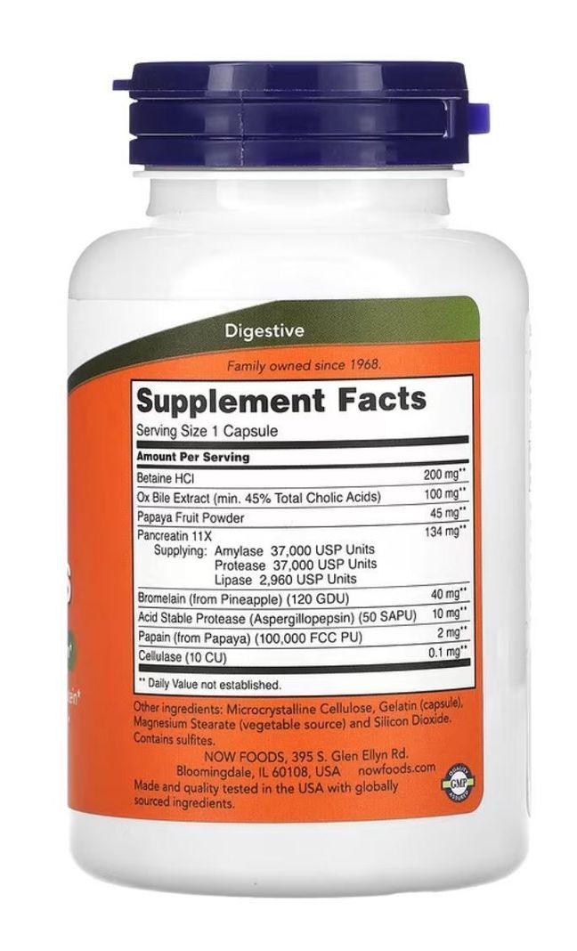 Now Foods Super Enzimas Digestivas 90 Cápsulas-1