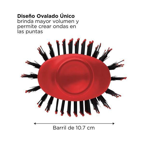 Cepillo Secador Voluminizador Revlon One Step Rojo-1