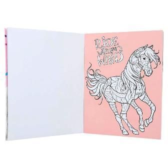 Precioso Colour & Design Book para amigos de los caballos-1