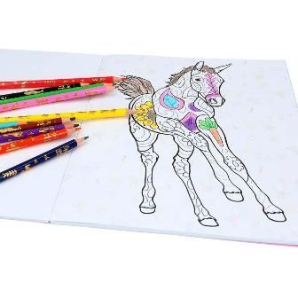 Precioso Colour & Design Book para amigos de los caballos-2