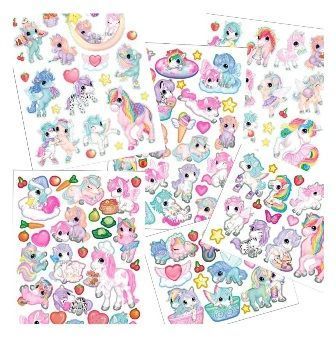 Cuaderno para crear tu mundo de unicornios con stickers-2