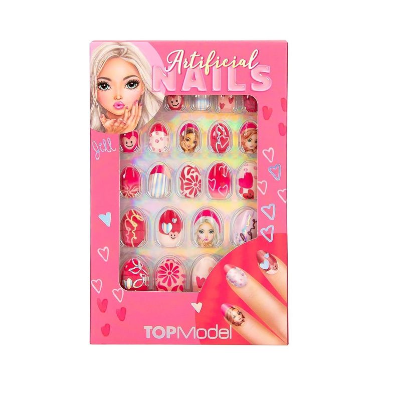 Unas Postizas En Forma Almendrada De Beauty And Me Topmodel Rosado