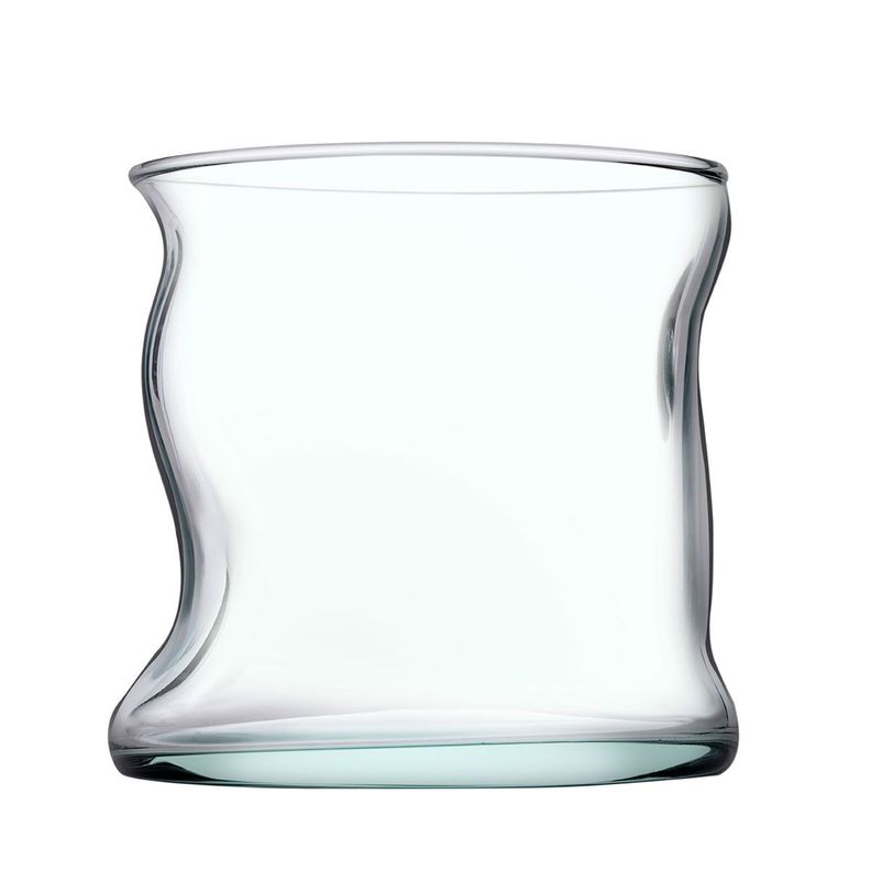 Vaso Vidrio Bajo 100% Reciclado 340cc Amorf-0