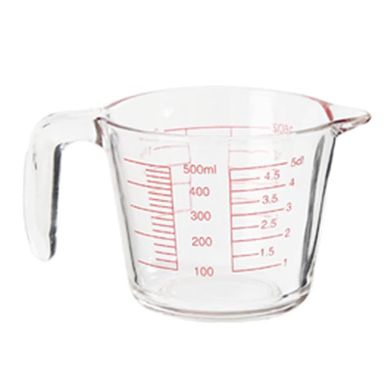 Jarra Vidrio Graduado 500 Ml Cocina Medidora-0