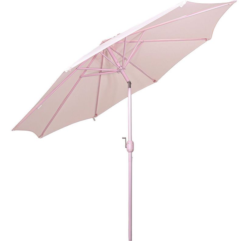 Quitasol Madera 2.7 Metros Grande Para Terraza Rosa-2