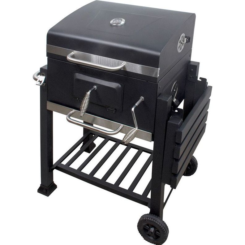 Parrila Ahumador Jardimex Carbon Asador Acero Inoxidable-1