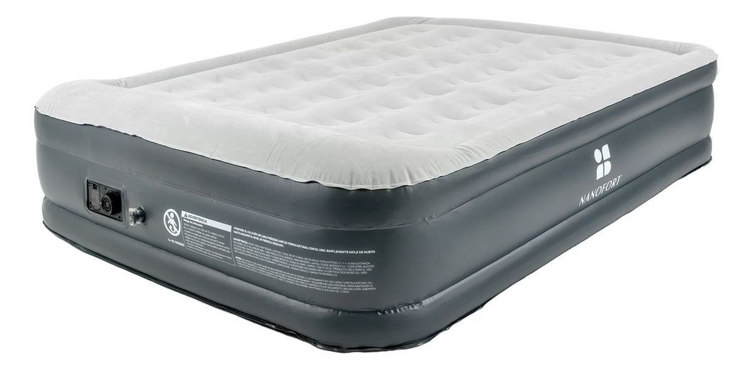 Colchon Inflable Bomba Aire Automatica Tamaño Queen Size-0