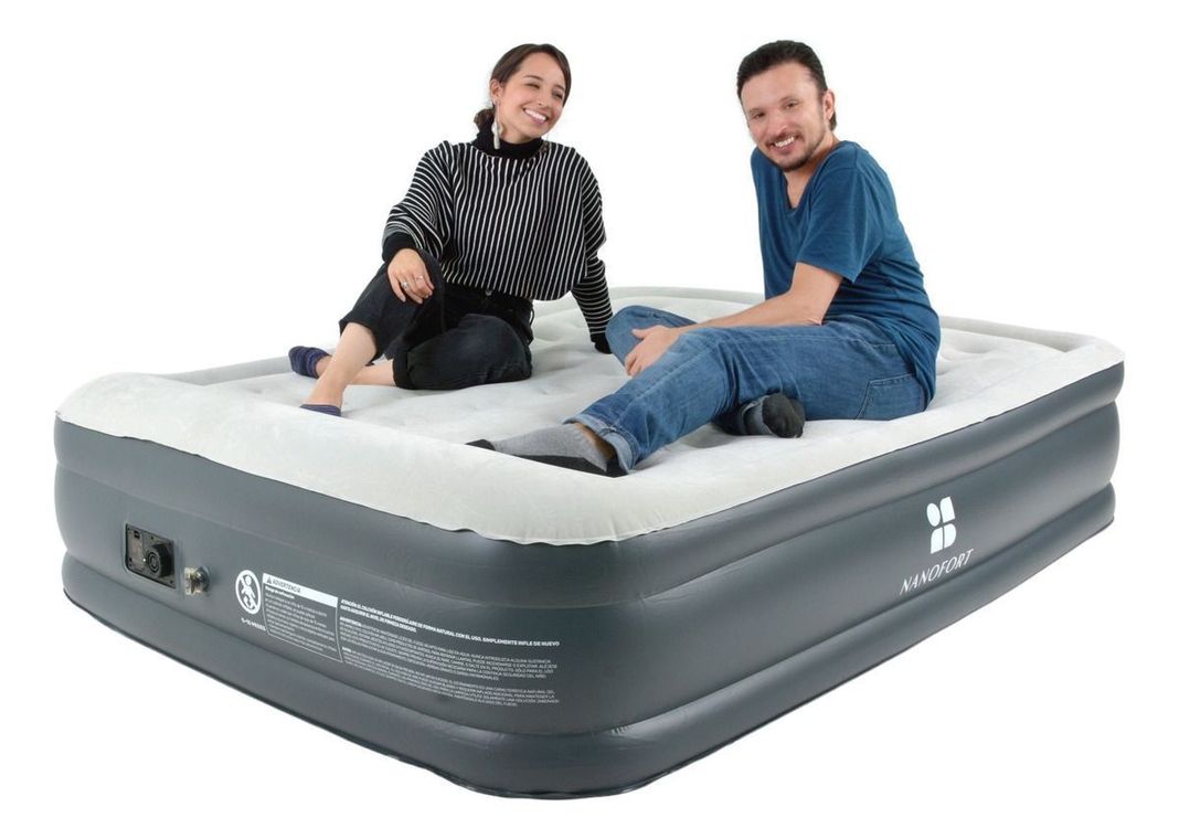 Colchon Inflable Bomba Aire Automatica Tamaño Queen Size-3