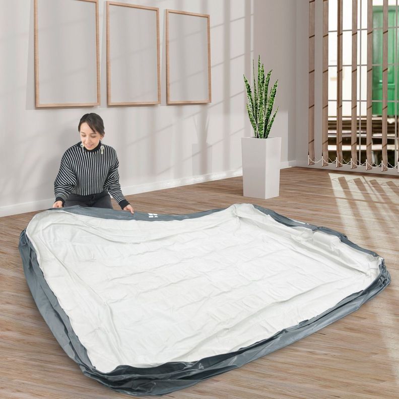Colchon Inflable Bomba Aire Automatica Tamaño Queen Size-5