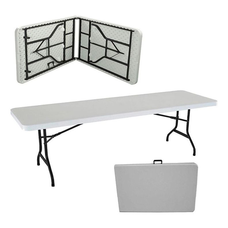 Mesa Plegable Jardimex Tipo Portafolio 1.80m Largo Jardin-0