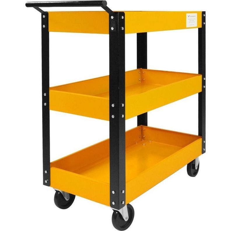 Carrito Servicio Multiusos Gutstark 3 Charolas Acero 120kg-2