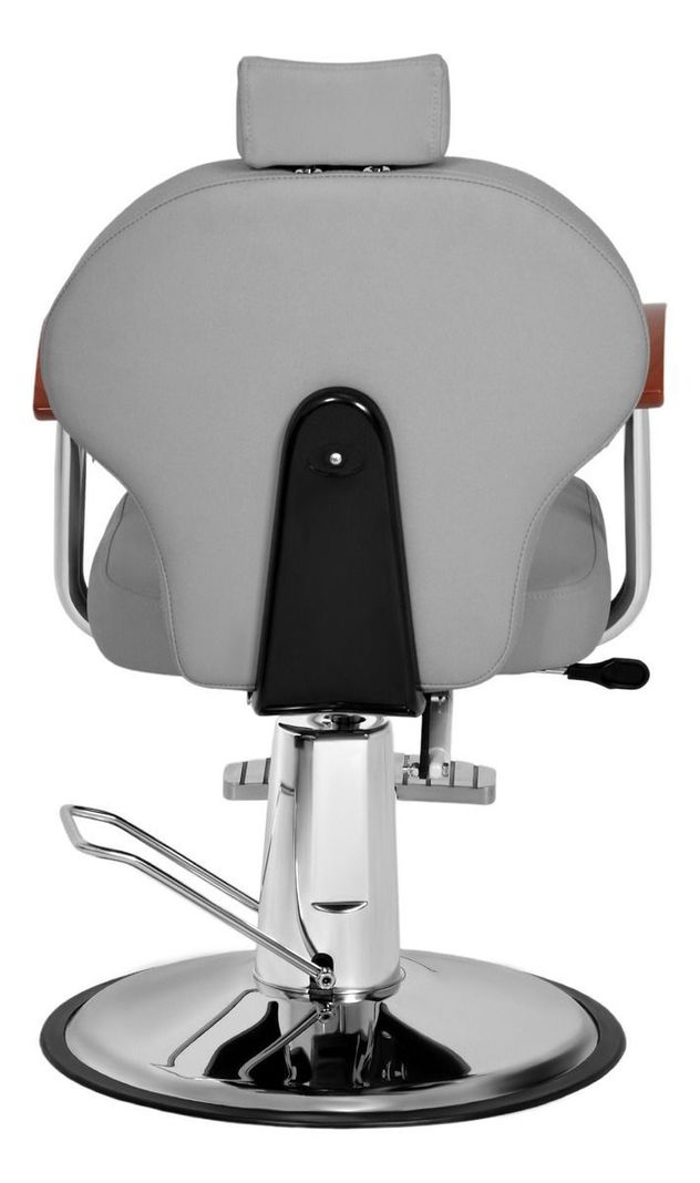 Silla Reclinable Barberia Brazo Madera Hidraulico Estilista-3