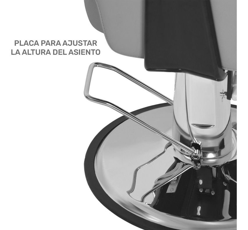 Silla Reclinable Barberia Brazo Madera Hidraulico Estilista-5