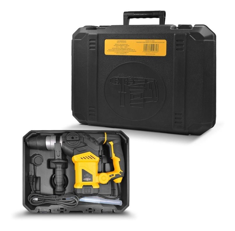 Rotomartillo Taladro Industrial Uso Rudo 220 V 1500w Color Amarillo-1