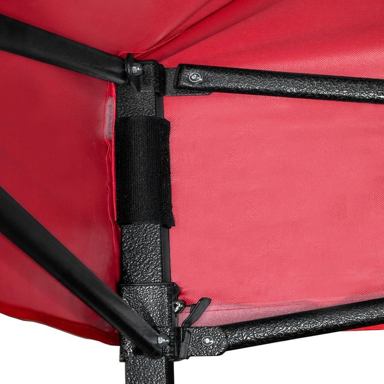 Toldo Plegable 2x2 Carpa Impermeable Protección UV Rojo-4