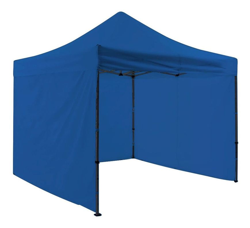 Toldo Plegable Jardimex 3x3 Paredes Antilluvia Proteccion UV Azul-0
