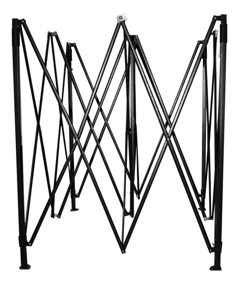 Toldo Plegable Jardimex 3x3 Paredes Antilluvia Proteccion UV Azul-2