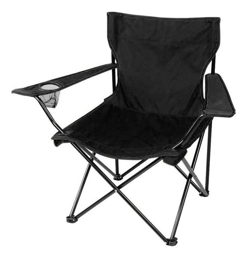 Silla Plegable Con Portavasos Camping Parque Exterior-0