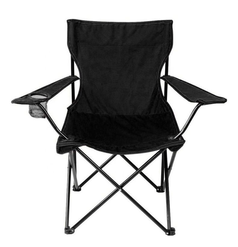Silla Plegable Con Portavasos Camping Parque Exterior-1