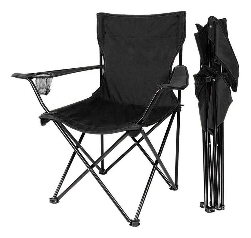 Silla Plegable Con Portavasos Camping Parque Exterior-3