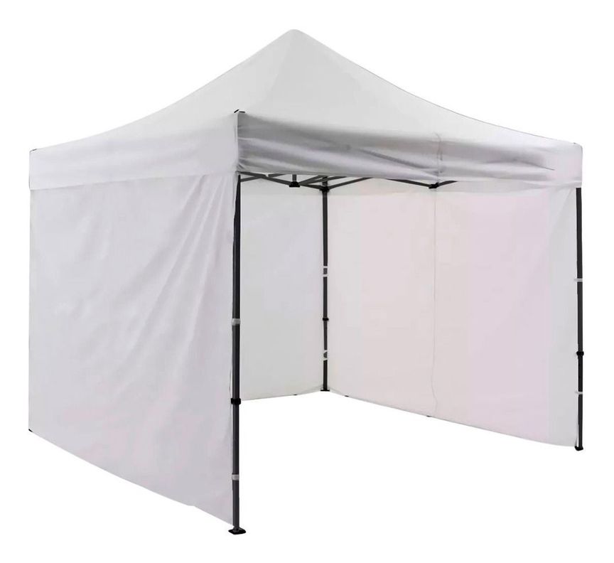Toldo Plegable Jardimex 3x3 Paredes Antilluvia Proteccion UV Blanco-0