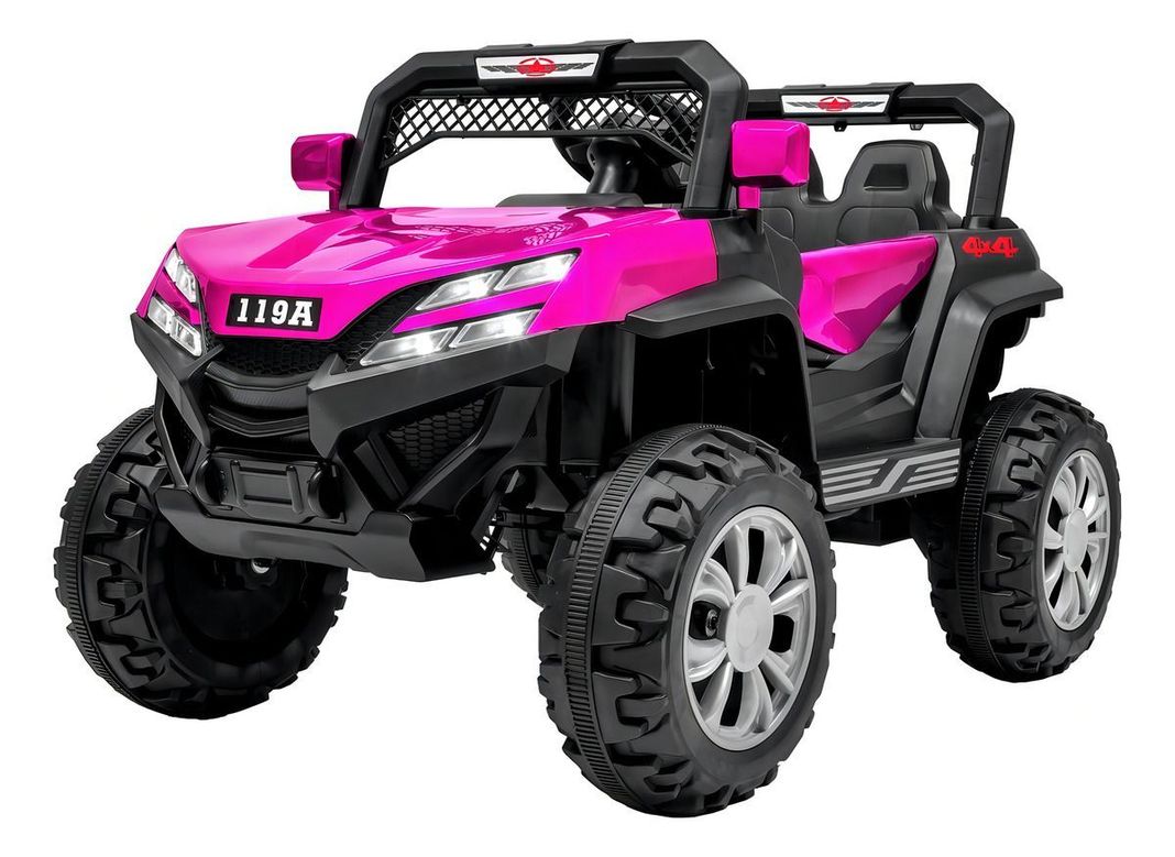 AUTO A BATERIA Buggy Electrico Luces Musica Usb Control aZULADO-0