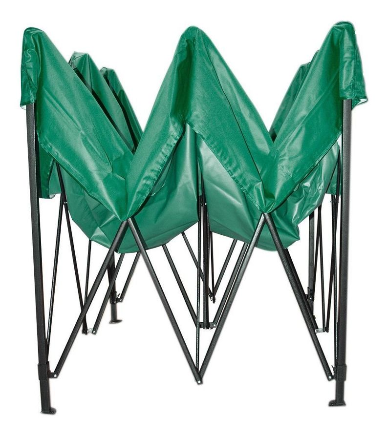 Toldo Plegable 3x3 Impermeable Araña Verde-1