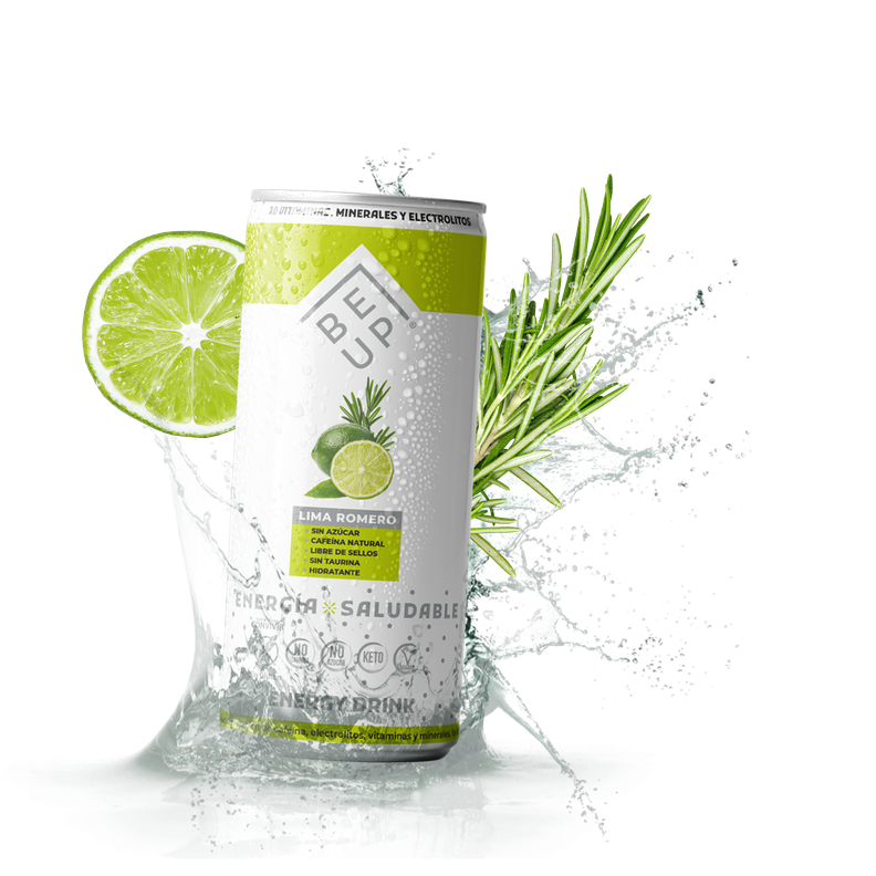 BEBIDA ENERGÉTICA SALUDABLE, BE UP, LIMA ROMERO, 24 PACK, SIN AZÚCAR, ZERO, SIN GLUTEN, KETO-3