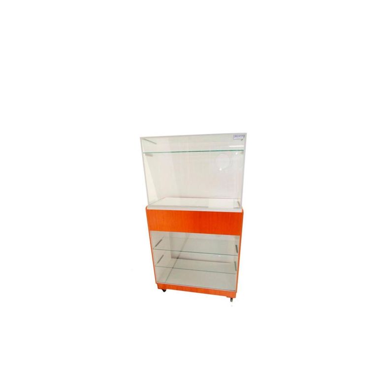 Caja pedestal doble con vitrina-0