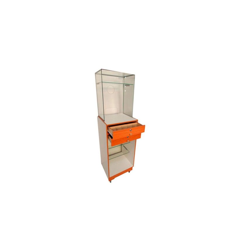 Caja pedestal simple con vitrina-1