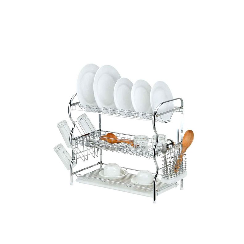 Secaplatos 3 niveles Cromo XL Simple Cook-4