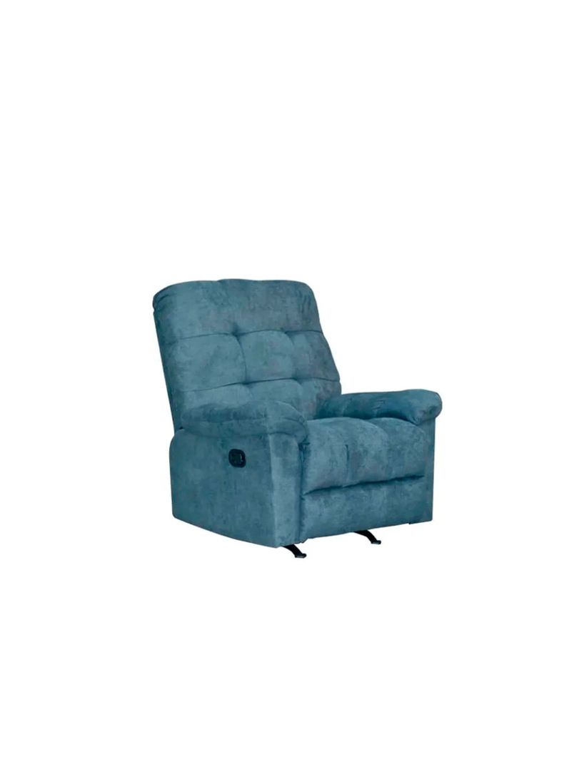 Bergere Mecedora Reclinable Luxory Azul Piedra-1