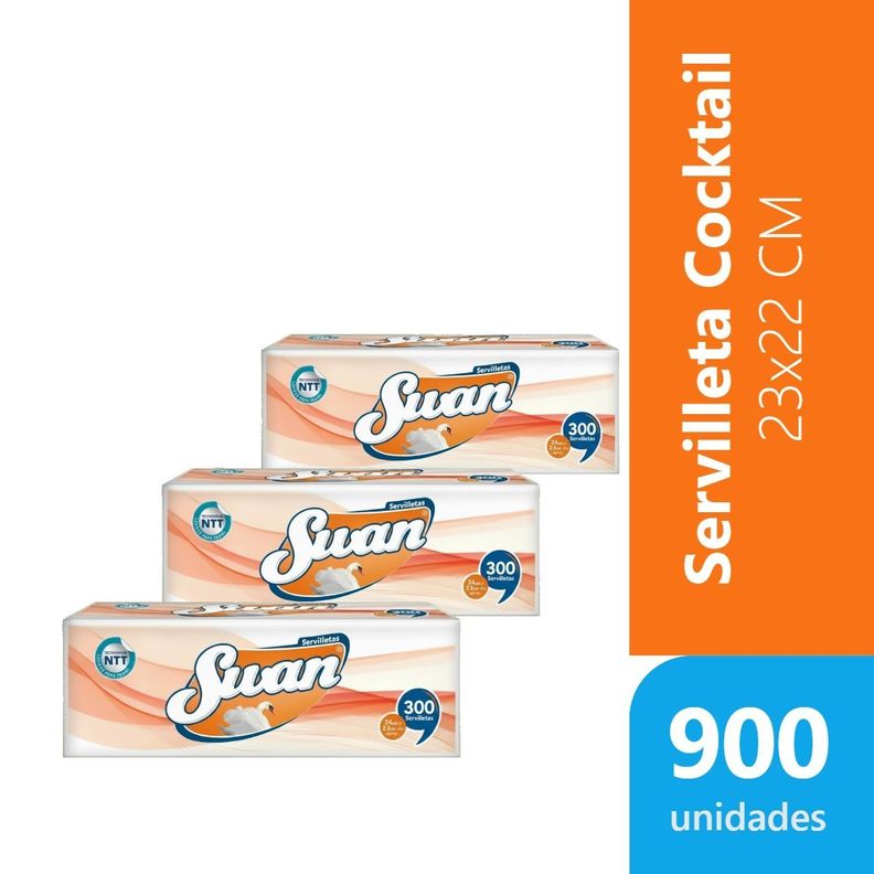 Servilletas Swan 900 Unidades Cocktail