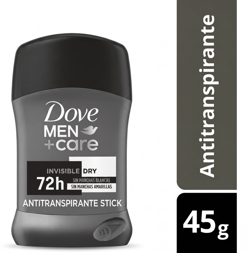 Antitranspirante Dove en barra Invisible Dry 45gr