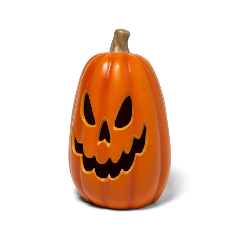 Adorno Calabaza Con Luz Led 40,5x24,5cm Halloween Deco-0