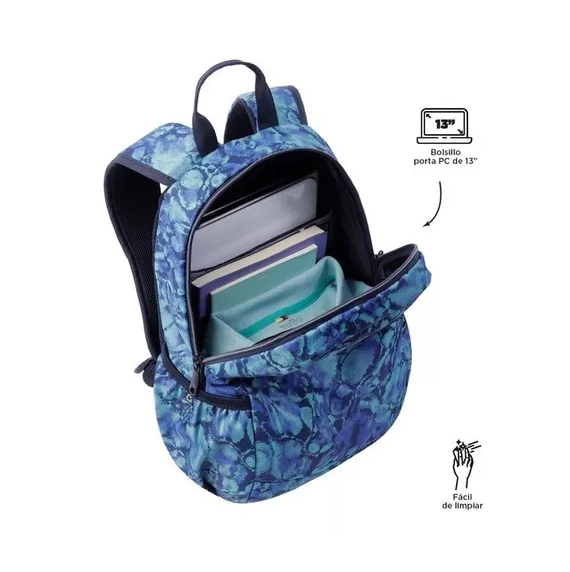 Mochila Azul Porta Pc 13 Tracer Totto -3