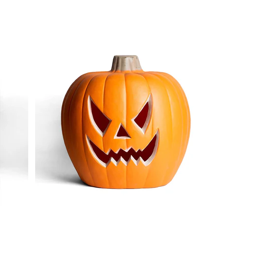Calabaza Gigante 50x48cm Con Luz Led Deco Halloween F&m-0